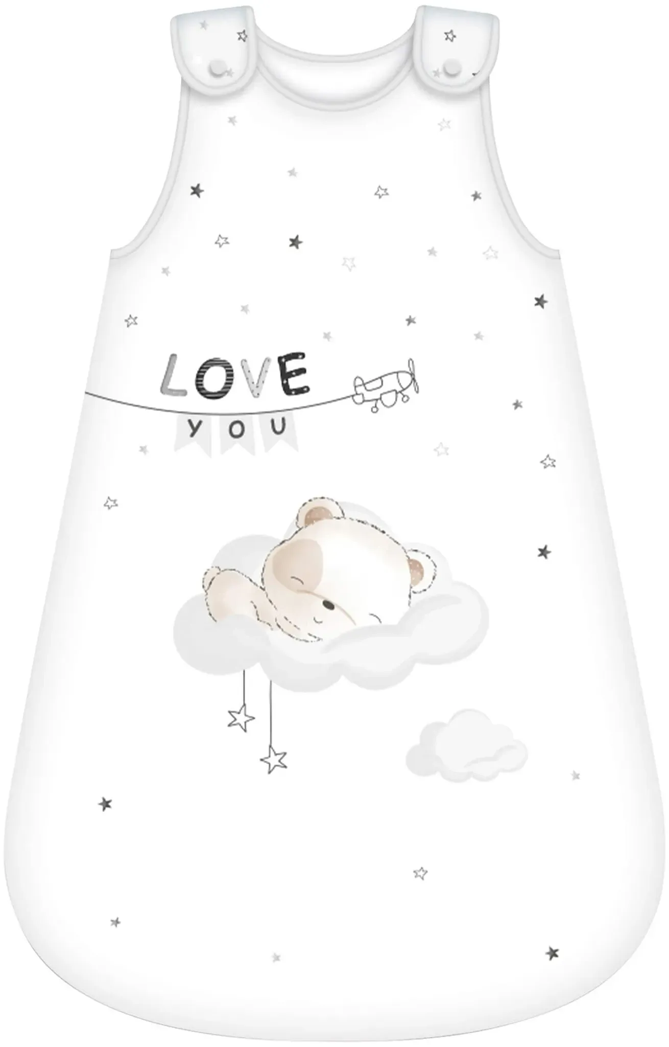 Baby Best Ganzjahresschlafsack 2.5 TOG, weiss, 70