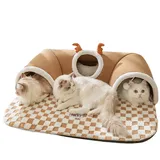 Yuemeuy Katzentunnel,Katzenröhre - Warmes Zelt Spielzeug Für Haustiere Katze Hund Draußen Outdoor Wand- Und Eckbereich