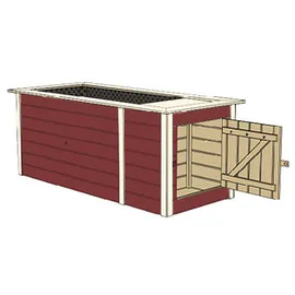 Weka Profi-Hochbeet 669 205 x 79 x 81 cm schwedenrot