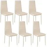 Tectake Esszimmerstuhl, beige