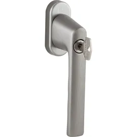 HOPPE Fenstergriff HAMBURG - Sperrzylinder, Aluminium edelstahlfarbig matt