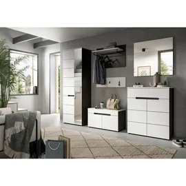 Möbel Kraft Garderobenpaneel 80 x 73 cm Grau/Weiß