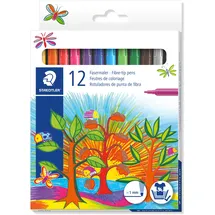 Staedtler 325 C12 Fasermaler Noris Club Kartonetui 12 Stück