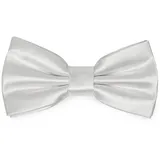 Ladeheid Kinderfliege Kinder Jungen Fliege - Vorgebunden Glänzende BKS (10cm x 5cm) silberfarben