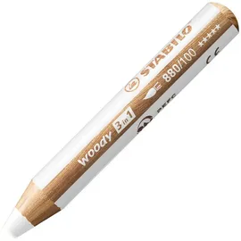 Stabilo Woody 3 in 1 Buntstift weiß