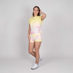 Sua Tech 2 In 1 Shorts - light yellow/rose XL