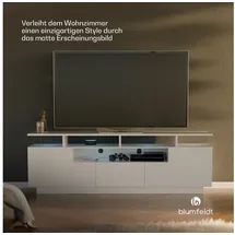 Blumfeldt Perth Lowboard 150 x 40 x 50 cm Weiß Holz/MDF