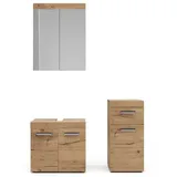 Vicco Badmöbel-Set Luna Spiegelschrank Unterschrank Midischrank