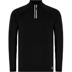 Sweater MOROTAI "MOROTAI Herren Morotai Training Dry Half Zip Top", Herren, Gr. S, schwarz, 90% Polyester, 10% Elasthan, ohne Ausschnitt, Langarm, Sweatshirts