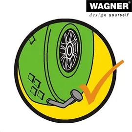 wagner® design yourself Schubkarrenrad Vollgummi RO 8332 grün