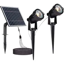 V-Tac LED Solar-Erdspießleuchte Kunststoff 25,0 cm 2x 1,2 W schwarz