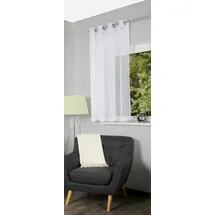 HOMEbasics Dolly Ösen 140 x 225 cm Transparent/Weiß 1 St
