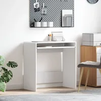 VidaXL Computertisch Weiß Holzwerkstoff Kompakt Organizer Rechteckig