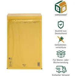 BB-Verpackungen GmbH 200 x Luftpolsterversandtasche (300 x 445 mm) 9 / J braun Luftpolstertaschen Versandtaschen Selbstklebeverschluss Bücher Briefe BB-Verpackungen