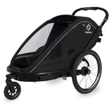 Hamax Breeze 2 Sitzer Kinderanhänger schwarz
