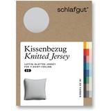 SCHLAFGUT Kissenbezug Knitted Jersey«, (1 St.), grau