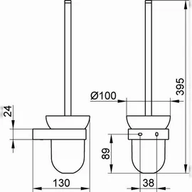 Keuco Echtkristall-Einsatz ELEGANCE mattiert, lose Echtkristall mattiert