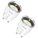 Nous A1T Smarte Steckdose, Tasmota Firmware, WLAN, 2er Set