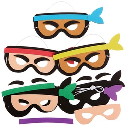 Ninja-Masken-Bausätze (pro Set 5) Bastelsets