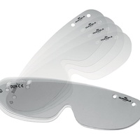 Durable Ersatzfolien für Augenschutzvisier 3435, aus glasklarer Folie, Made in DE, 25 Stück,