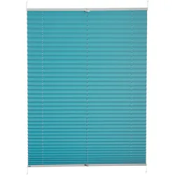 K-HOME Plissee »Klemmfix Pisa«, verdunkelnd, energiesparend, ohne Bohren, verspannt, 54696023-11 eisblau