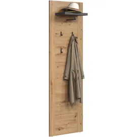 trendteam Wandgarderobe Follow Grau Eiche