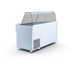 Gastro Kühltheke Verkaufstheke Kühlvitrine m. Schiebetür 1700x765x1190mm 320l