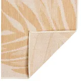 vidaXL Outdoor-Teppich Flachgewebe 120x170 cm Blattmuster