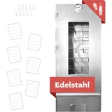 Räucherofen XL 110cm hoch Edelstahl mit Zubehör, Räucherschrank