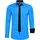 RUSTY NEAL Langarmhemd RUSTY NEAL, Herren, Gr. 4XL, EURO-Größen, blau (petrol), 60% Baumwolle, 37% Polyester, 3% Elasthan, unifarben, Hemden, mit Krawatte