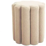Svita Dahlia Hocker Pouf Teddyboucle modern Beige