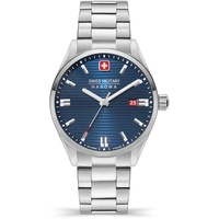 Swiss Military Herren Analog Quarz Uhr mit Edelstahl Armband SMWGH2200302