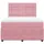 vidaXL Boxspringbett mit Matratze Rosa 140x200 cm Samt