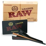 RAW Classic Natural Unrefined Rolling Paper - Cone Loader (Lean & 1 1/4) by RAW