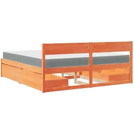 vidaXL Bett 180 x 200 cm Braun