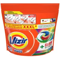 Vizir Platinum PODS + Fairy Effect Waschmittelkapseln, 44 Waschgänge, 1078 g