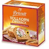 Brandt Zwieback Vollkorn, 225 g, je 12 Scheiben, 2 Pack