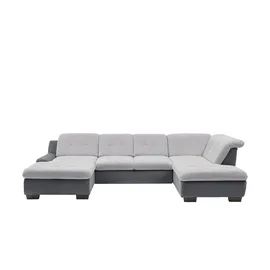 Lounge Collection Wohnlandschaft Chenille 3-Sitzer Grau