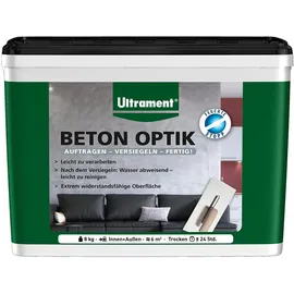 Ultrament Beton Optik Pulverspachtel 8 kg anthrazit