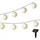 Knüllermarkt GmbH Lampion Kunststoff 13,0 cm 10er Set weiß