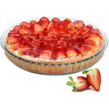 Kadax Kastenform Aus Glas, Transparente Königskuchenform 28cm