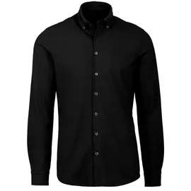 Trigema Poloshirt Business-Hemd aus DELUXE-Single-Jersey«, Gr. M, schwarz , 51361254-M