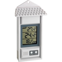 TFA Minima-Maxima-Thermometer, Thermometer + Hygrometer, Weiss