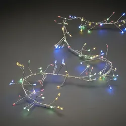LED Micro Büschellichterkette - Cluster - 360 bunte LED - L: 2,7m - 8 Funktionen...