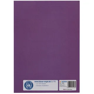 Herma Heftumschlag glatt lila Papier DIN A5