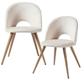 [en.casa] Stühle, Karijoki 2er Set Beige