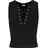 URBAN CLASSICS Ladies Lace Up Cropped Top Schwarz S