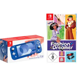 Nintendo Switch Spielekonsole »Lite + kostenloses Spiel "Fashion Dreamer"« Nintendo Switch blau
