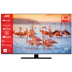 JVC LT-65VU8156 LCD-LED Fernseher (164 cm/65 Zoll, 4K Ultra HD, Smart TV, HDR Dolby Vision, Triple-Tuner, Alexa Built-In, inkl. 6 Monate HD) schwarz