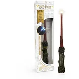 wowstuff Harry Potter - Zauberstab mit LED-Lumos-Spitze, Handbemalt aus Harz, Inklusive App für Lichtzauber & Duelle, ca. 18 cm, batteriebetrieben